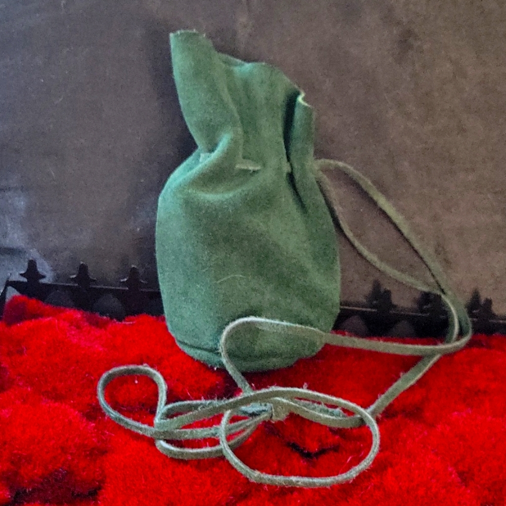 Suede leather vintage gaucho mini crossbody ba